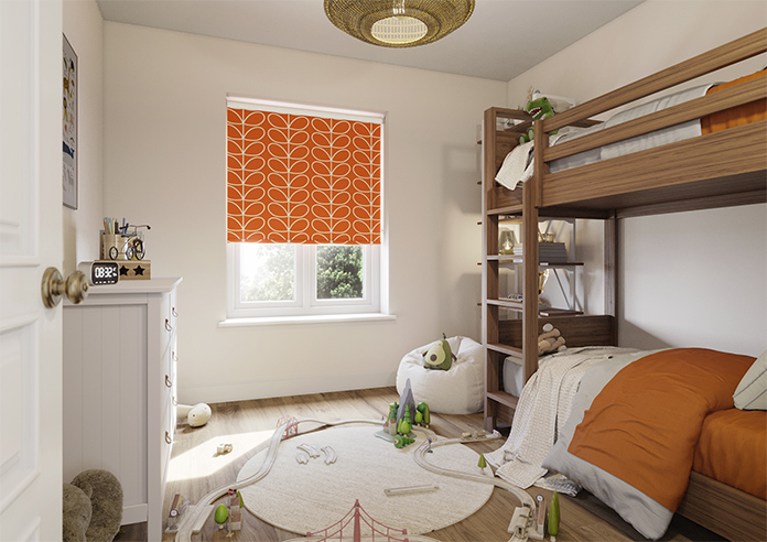 Orla Kiely Jumbo Linear Stem, Persimmon - Roller Blind - Image 7